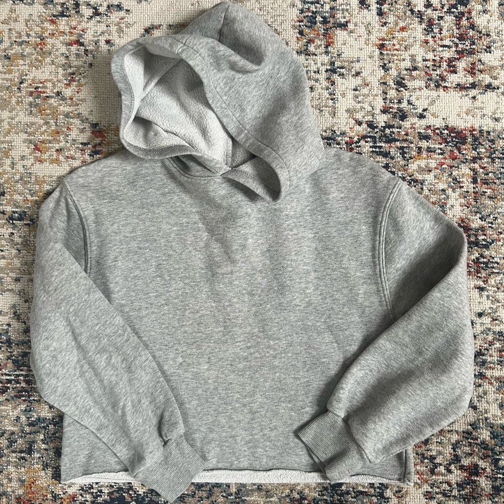 Art Class cropped Gray Hoodie